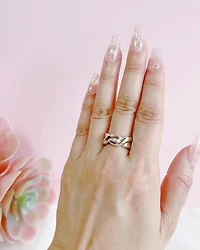 Sterling Silver Twist Ring 152324
