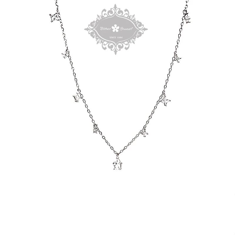 Sterling Silver Cubic Zirconia Necklace 152232
