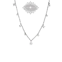 Sterling Silver Cubic Zirconia Necklace 152232