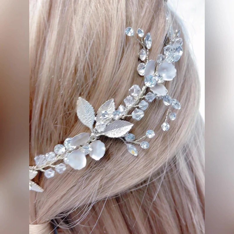Bridal Gold Leaf Hair Vine 142065