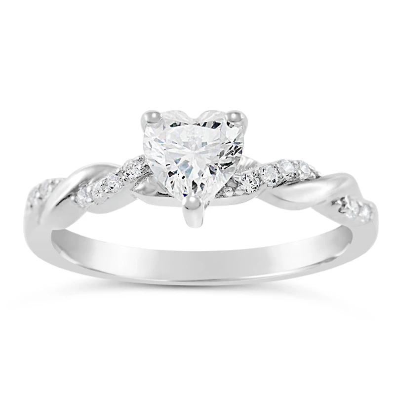 Sterling Silver Cubic Zirconia Ring