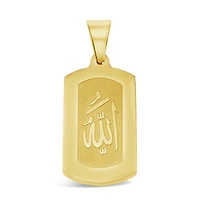 Stainless Steel Gold Allah Pendent 148754