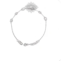 Sterling Silver Round Cubic Zirconia Bracelet 146682