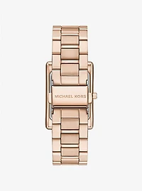 Michael Kors Essex Three-Hand Rose Gold Stainless Steel Watch MK4905 154466