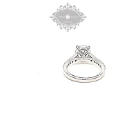 Sterling Silver Round Cubic Zirconia Ring 147711