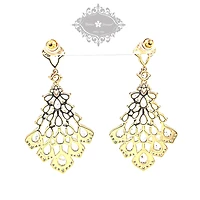 Bridal Gold Cubic Zirconia Earrings 152752
