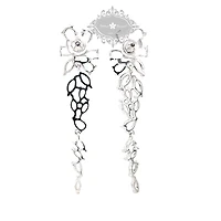 Bridal Silver Cubic Zirconia Drop Earrings 145935