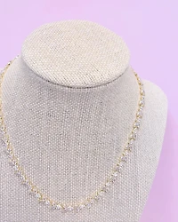 Bridal Gold Cubic Zirconia Necklace 149233
