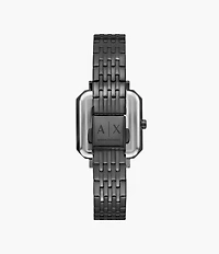 Armani Exchange Three-Hand Gunmetal Stainless Steel Watch 155349