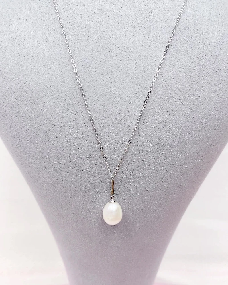 Sterling Silver Pearl Necklace 152280