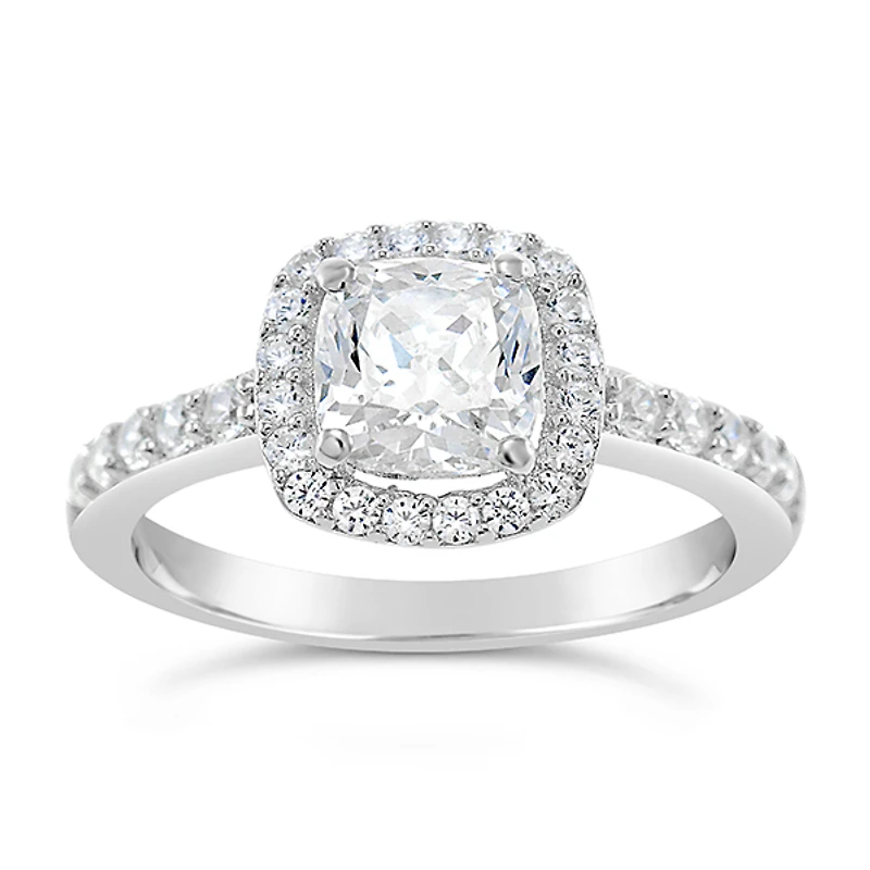 Sterling Silver Cubic Zirconia Ring