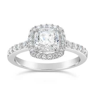 Sterling Silver Cubic Zirconia Ring