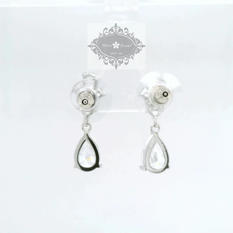Bridal Silver Cubic Zirconia Earrings 155170