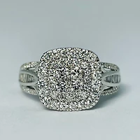 10kt White Gold Diamond 1.00ctw Engagement Ring