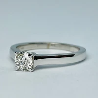 14kt White Gold 0.50ct Solitaire Diamond Engagement Ring