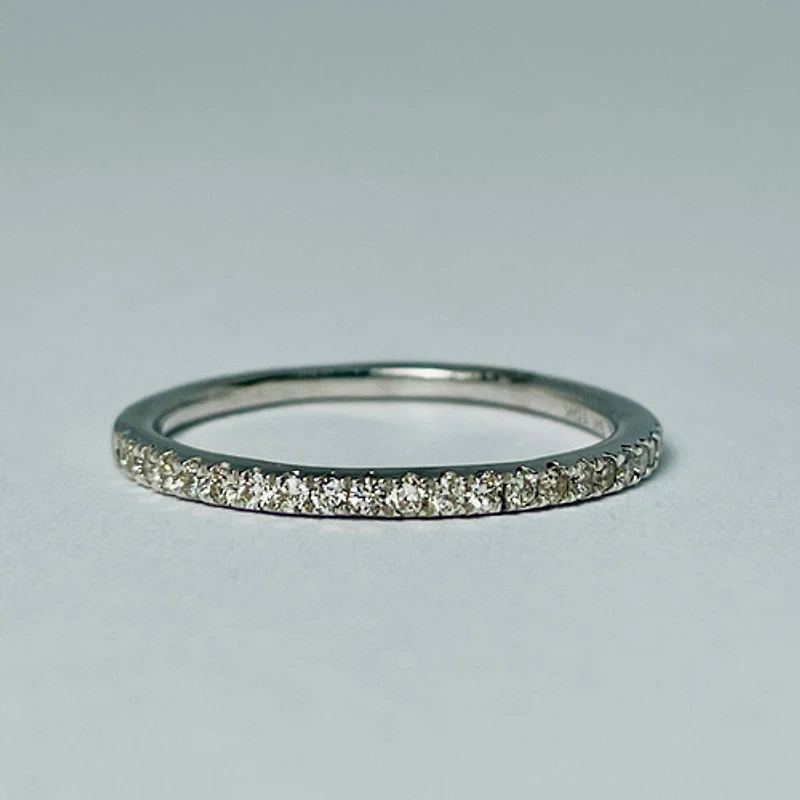 10kt White Gold 1.00ctw Diamond Engagement Ring Set