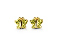 14kt Gold Baby Bella Butterfly Earrings