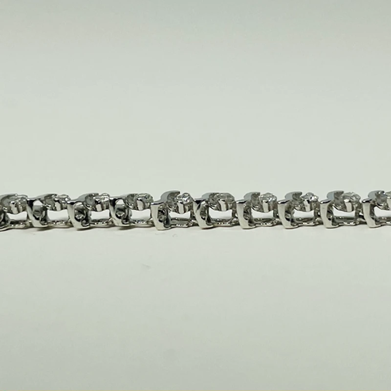 10kt White Gold 1.00ctw Diamond Tennis Bracelet