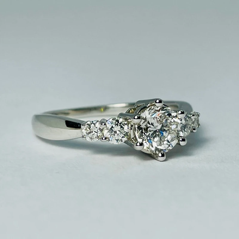 14kt White Gold 1.00ct Diamond Engagement Ring