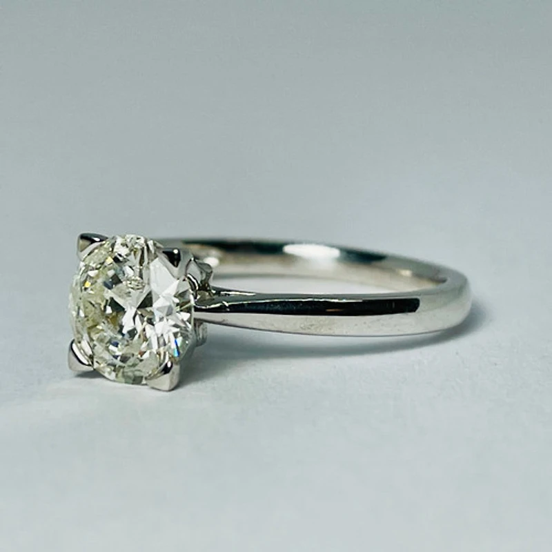 18kt White Gold Diamond Solitaire 1.23ctw
