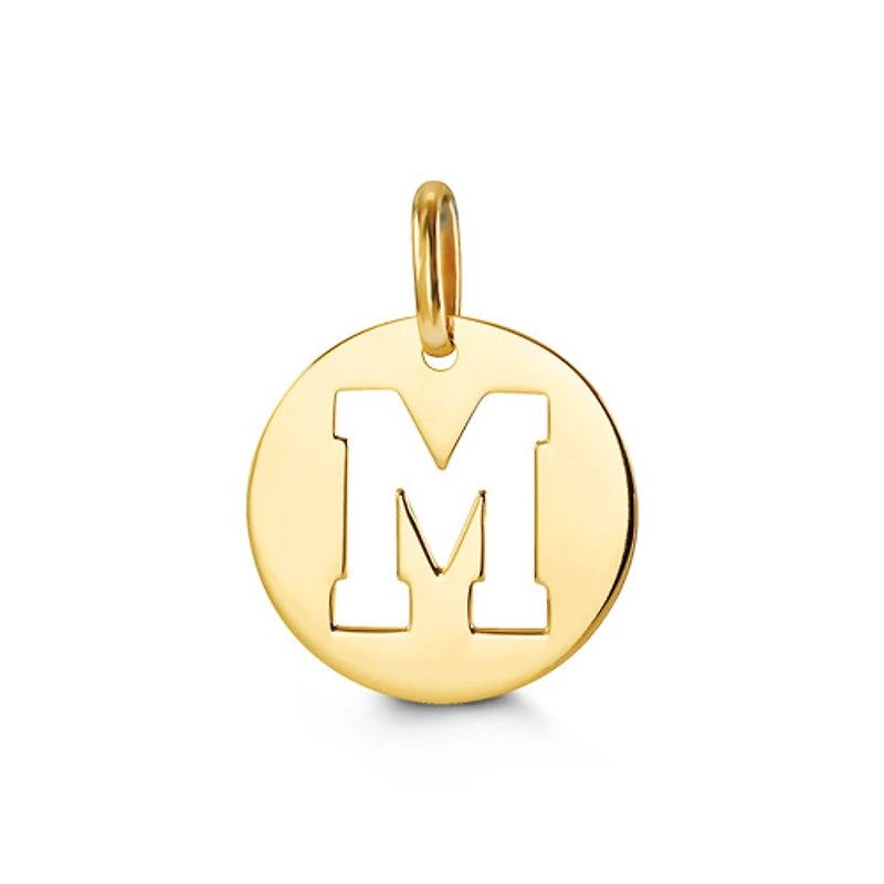 10kt Gold Signature Initial Pendant