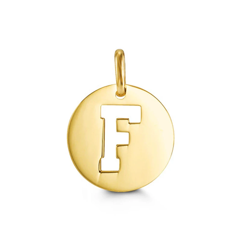 10kt Gold Signature Initial Pendant