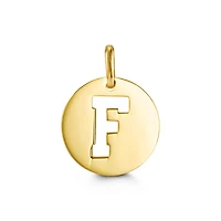 10kt Gold Signature Initial Pendant