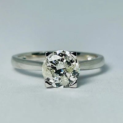 18kt White Gold Diamond Solitaire 1.23ctw