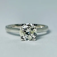 18kt White Gold Diamond Solitaire 1.23ctw