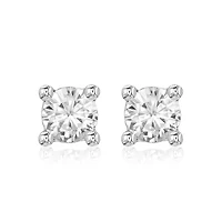 14kt Gold 3.00ctw Lab Diamond 4-Claw Stud Earrings