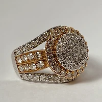 10kt Rose and White Gold 3.00ct Diamond Engagement Ring