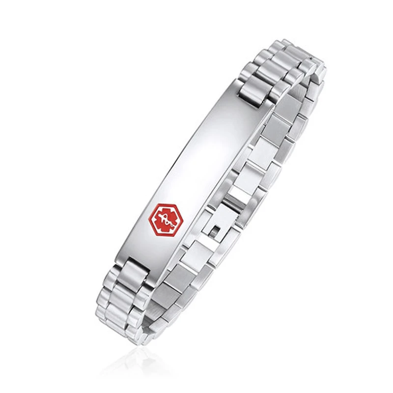 Stainless Steel Medical ID bracelet for women