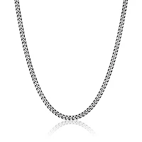 ITALGEM 5.5MM Brushed Diamond Cut Cuban Chain 24"