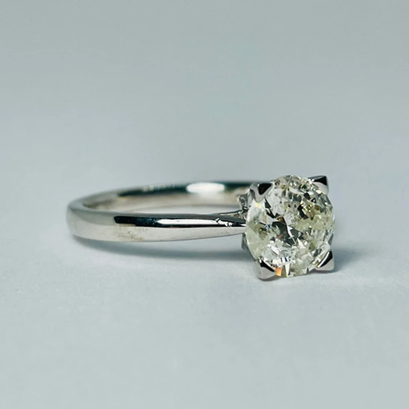 18kt White Gold Diamond Solitaire 1.23ctw