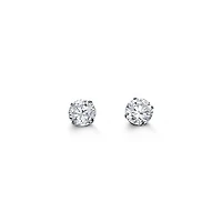 14kt Gold CZ Studs - 5mm Round