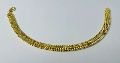 10kt Gold Bizmark Bracelet 7mm