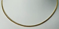 10kt Gold Miami Curb Chain 2mm