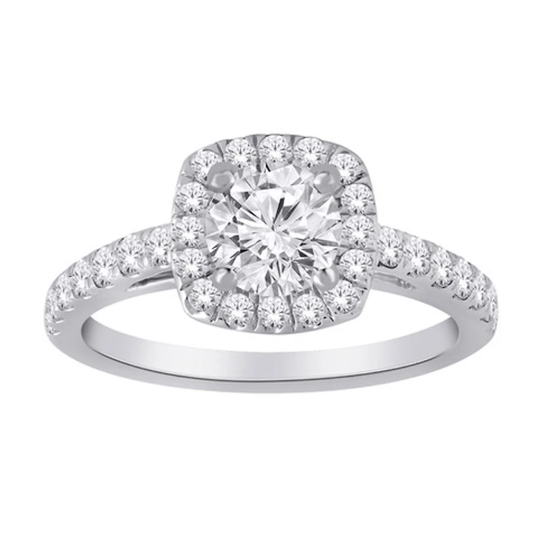 14kt Gold Lab-Created Diamond Engagement Ring Set 1.35ctw