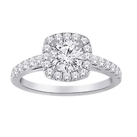 14kt Gold Lab-Created Diamond Engagement Ring Set 1.35ctw