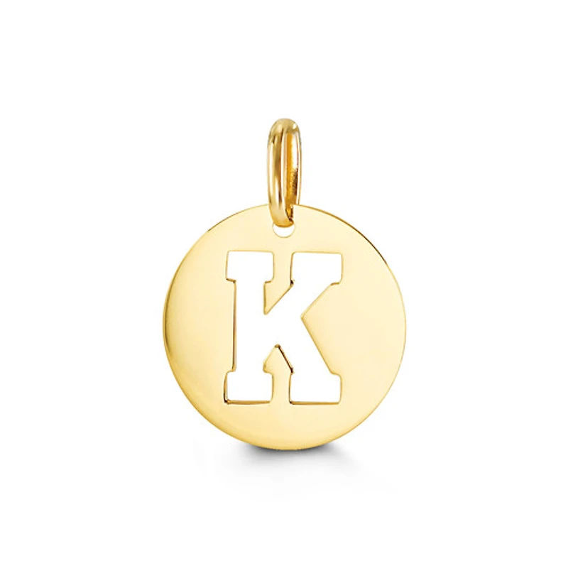 10kt Gold Signature Initial Pendant