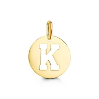 10kt Gold Signature Initial Pendant