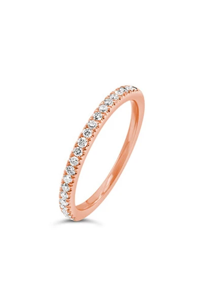 10K ROSE GOLD DIAMOND 0.22TDW ICICLES CLAW SET BAND