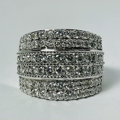 10kt White Gold 2.00ct Diamond Band