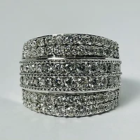 10kt White Gold 2.00ct Diamond Band