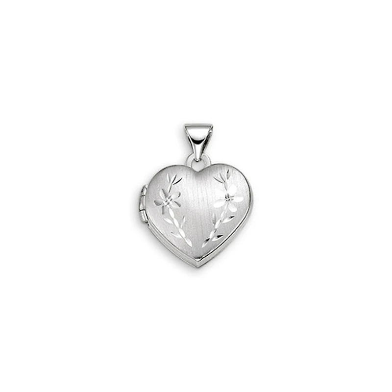 10kt Gold Sentiments Locket Heart Shaped