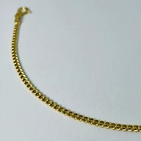 10kt Gold Miami Curb Chain 2mm