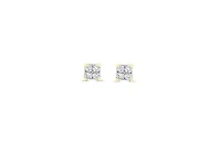 10K Gold 0.05ct Diamond Mirage Princess Illusion Studs