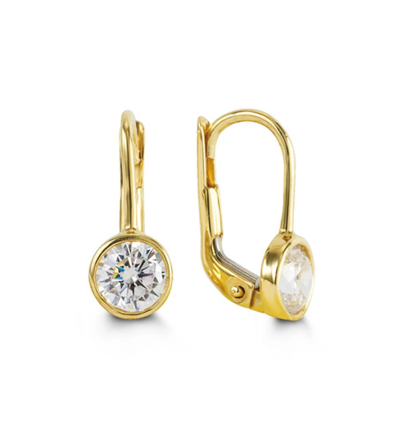 10kt Gold Dangling Earring with Birthstone