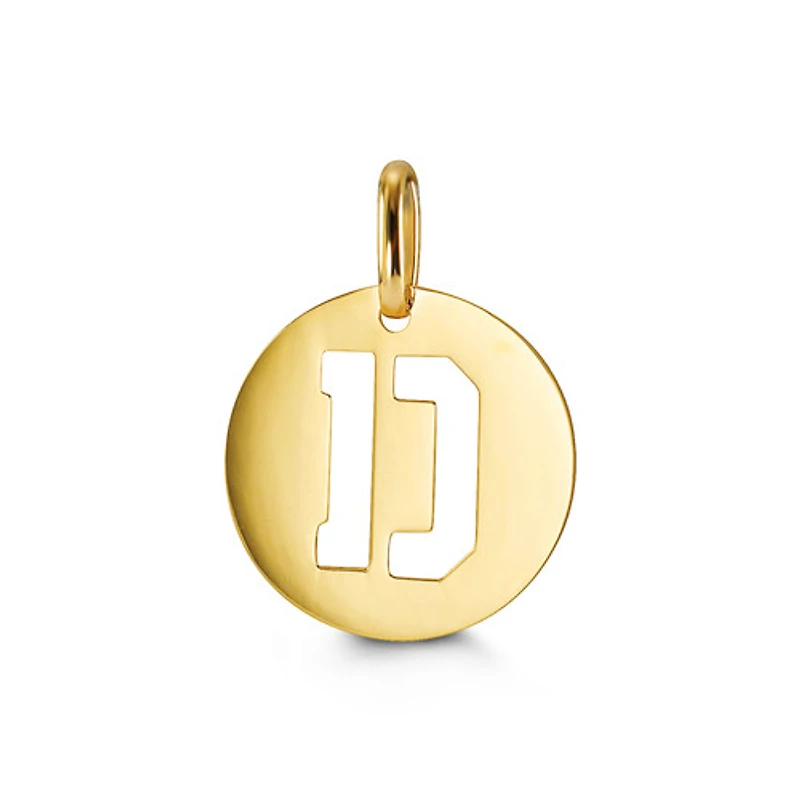 10kt Gold Signature Initial Pendant