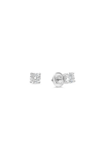 14kt Gold 0.50ct Lab Diamond 4-Claw Stud Earrings